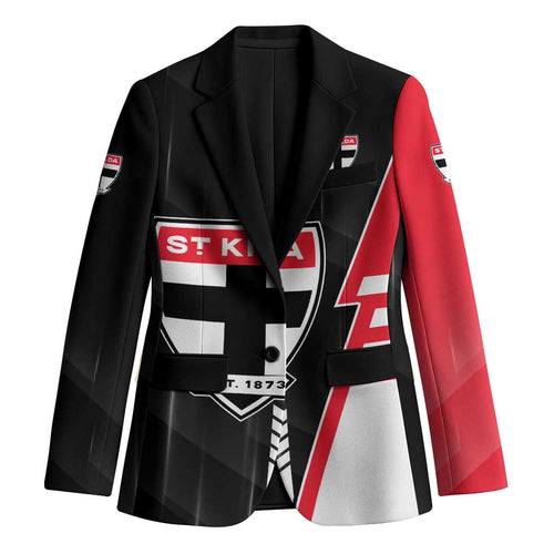 Personalized St Kilda Saints Blazer Modern Geometric Sports Graphic Style