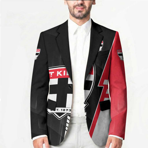Personalized St Kilda Saints Blazer Modern Geometric Sports Graphic Style