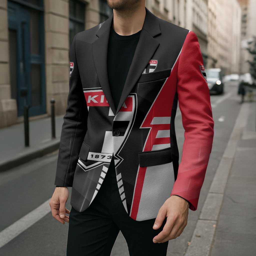 Personalized St Kilda Saints Blazer Modern Geometric Sports Graphic Style