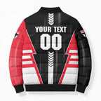 Personalized St Kilda Saints Bomber Puffer Jacket Modern Geometric Sports Graphic Style