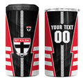 Personalized St Kilda Saints 4 in 1 Can Cooler Tumbler Modern Geometric Sports Graphic Style