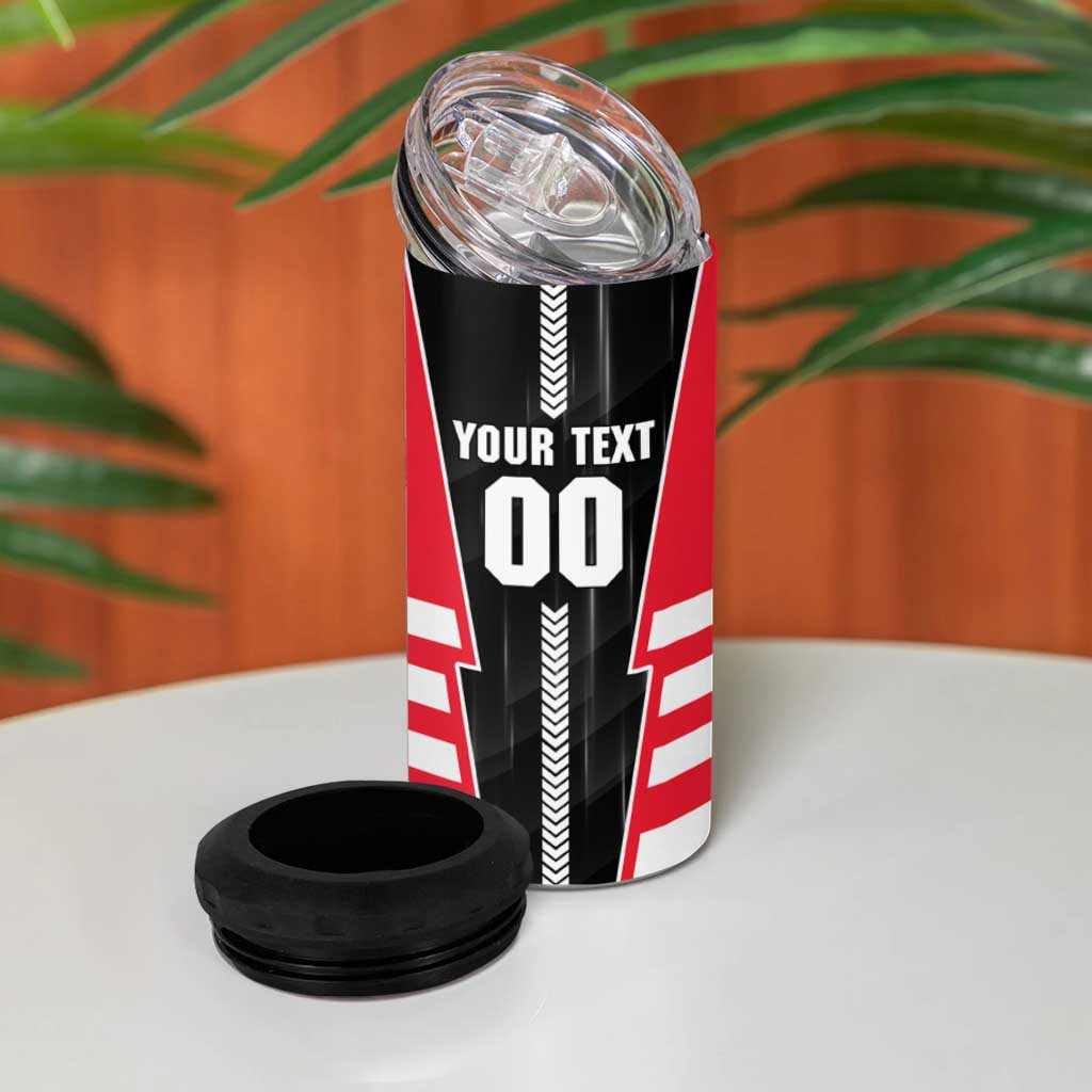 Personalized St Kilda Saints 4 in 1 Can Cooler Tumbler Modern Geometric Sports Graphic Style