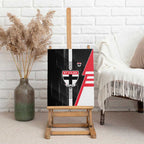 St Kilda Saints Canvas Wall Art Modern Geometric Sports Graphic Style