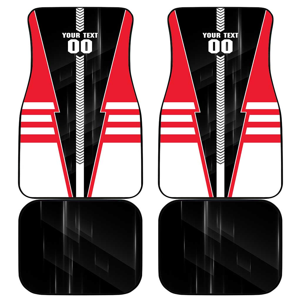 Personalized St Kilda Saints Car Mats Modern Geometric Sports Graphic Style