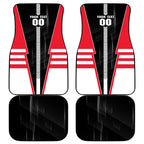 Personalized St Kilda Saints Car Mats Modern Geometric Sports Graphic Style