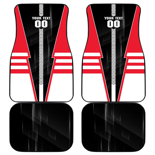 Personalized St Kilda Saints Car Mats Modern Geometric Sports Graphic Style