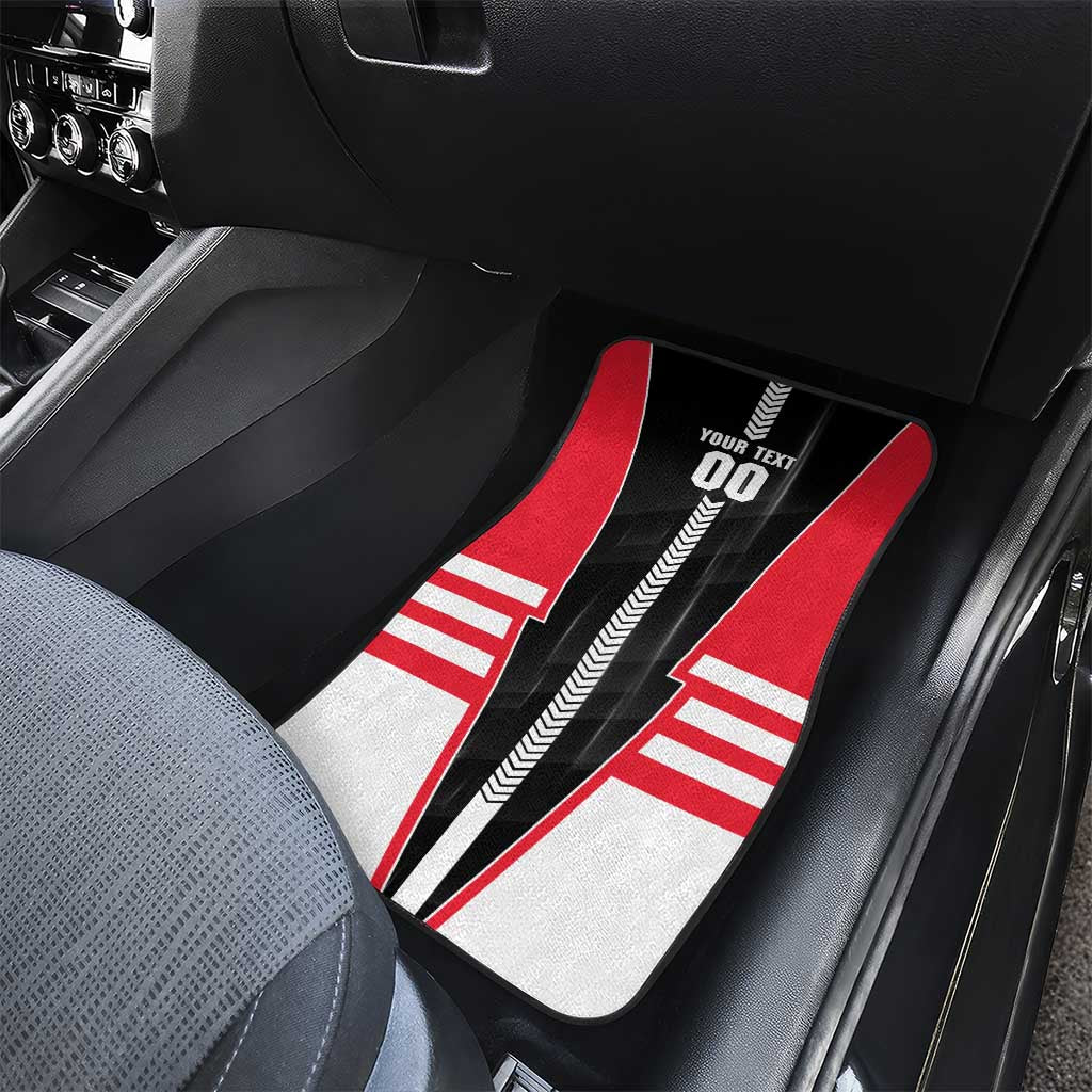 Personalized St Kilda Saints Car Mats Modern Geometric Sports Graphic Style