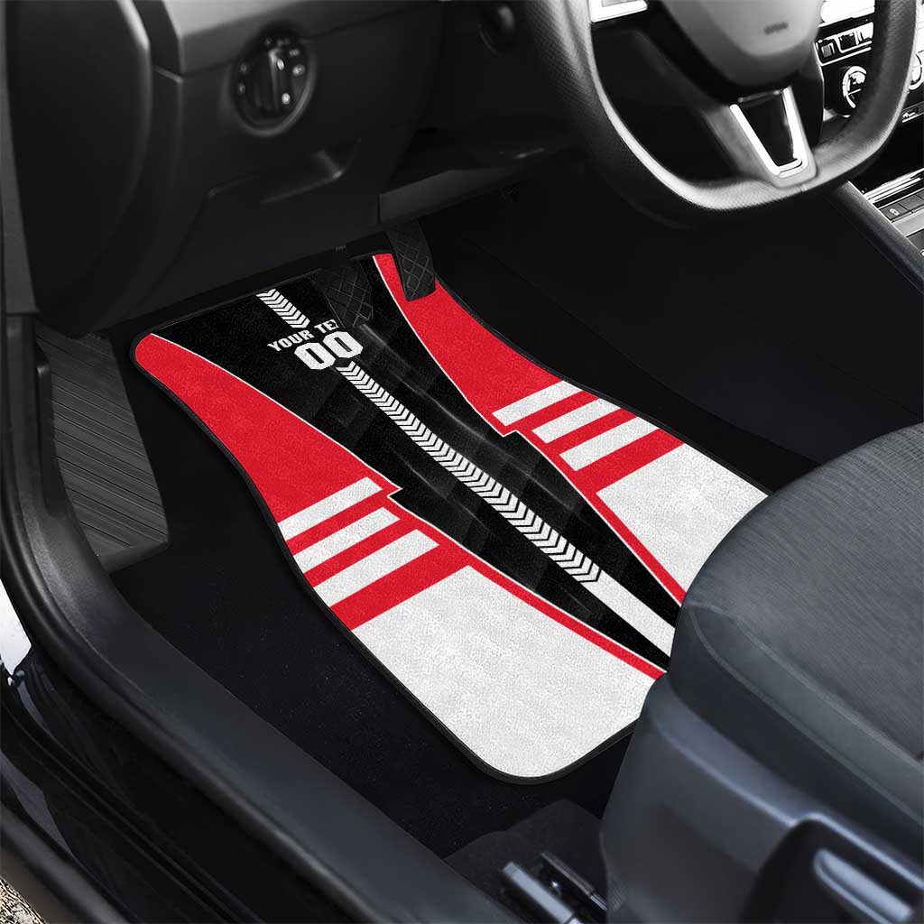 Personalized St Kilda Saints Car Mats Modern Geometric Sports Graphic Style