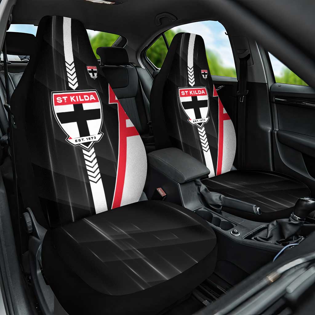 St Kilda Saints Car Seat Cover Modern Geometric Sports Graphic Style