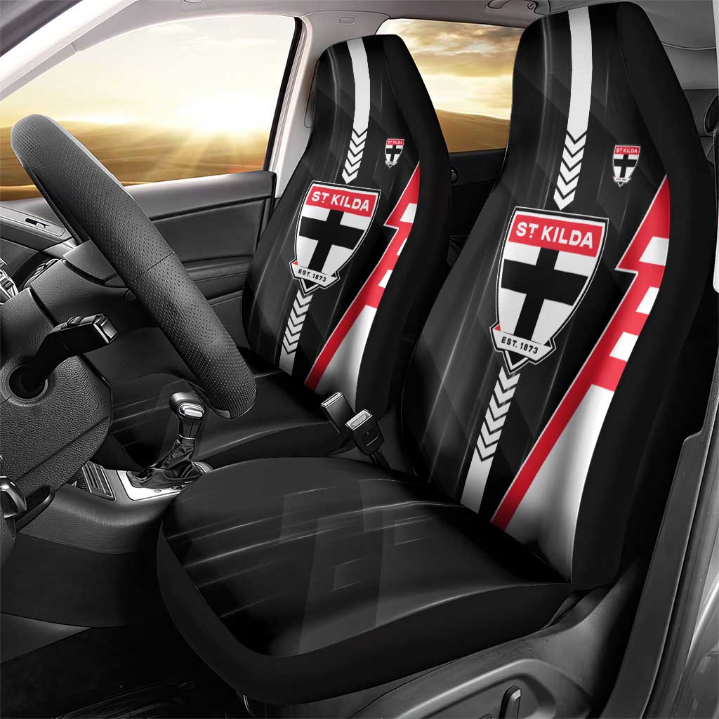 St Kilda Saints Car Seat Cover Modern Geometric Sports Graphic Style