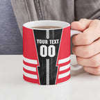 Personalized St Kilda Saints Ceramic Mug Modern Geometric Sports Graphic Style