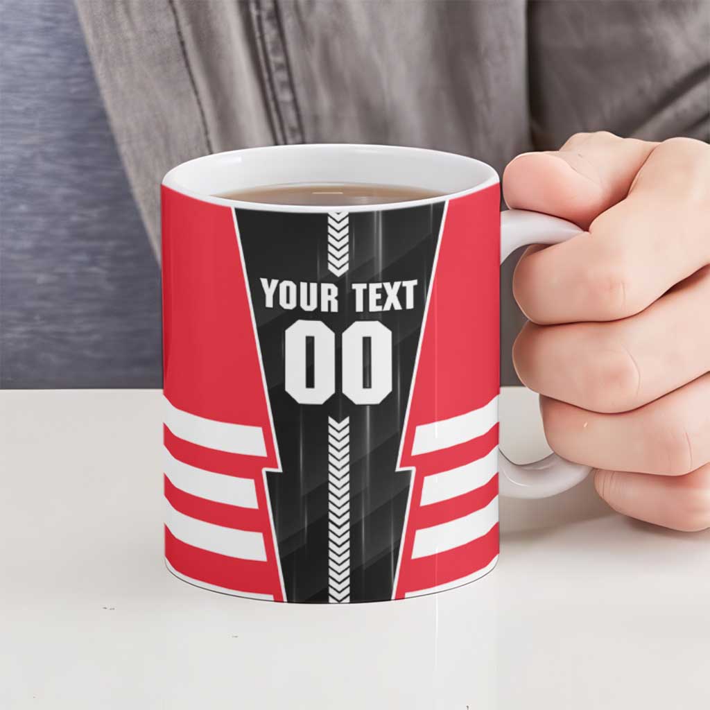 Personalized St Kilda Saints Ceramic Mug Modern Geometric Sports Graphic Style