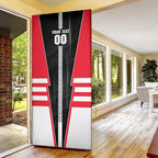 Personalized St Kilda Saints Door Cover Modern Geometric Sports Graphic Style