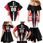 Personalized St Kilda Saints Family Matching Mermaid Dress and Hawaiian Shirt Modern Geometric Sports Graphic Style