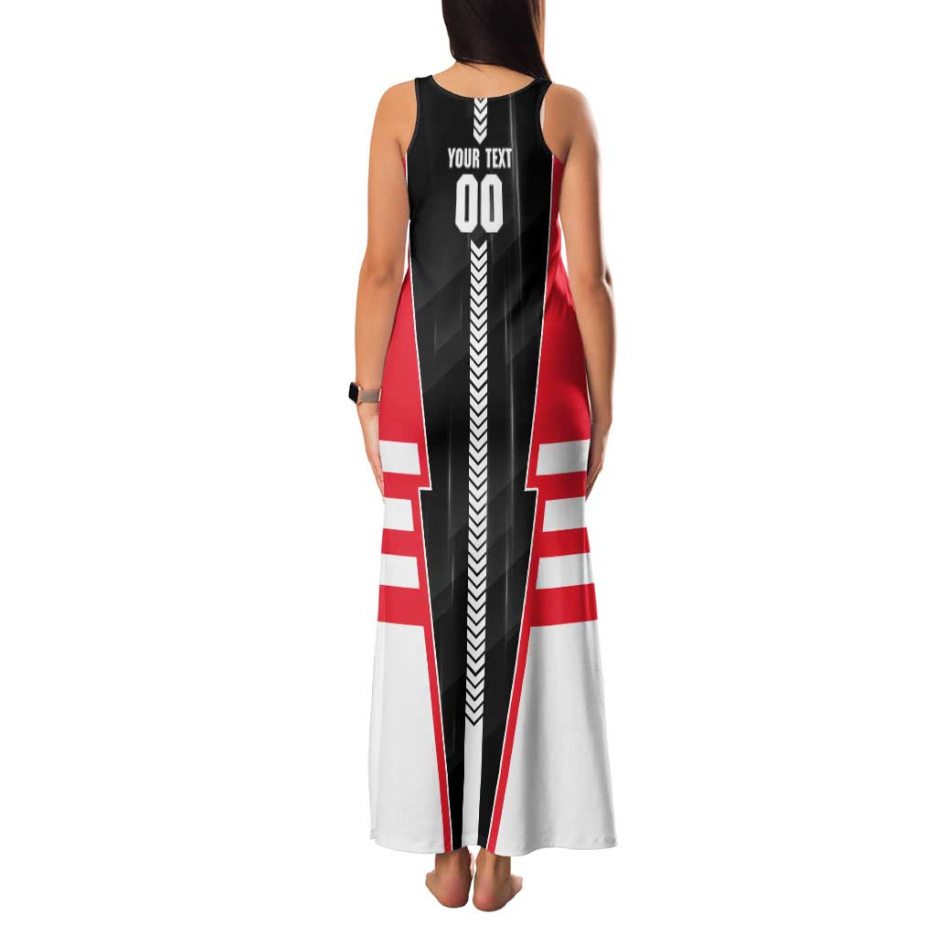 Personalized St Kilda Saints Family Matching Tank Maxi Dress and Hawaiian Shirt Modern Geometric Sports Graphic Style