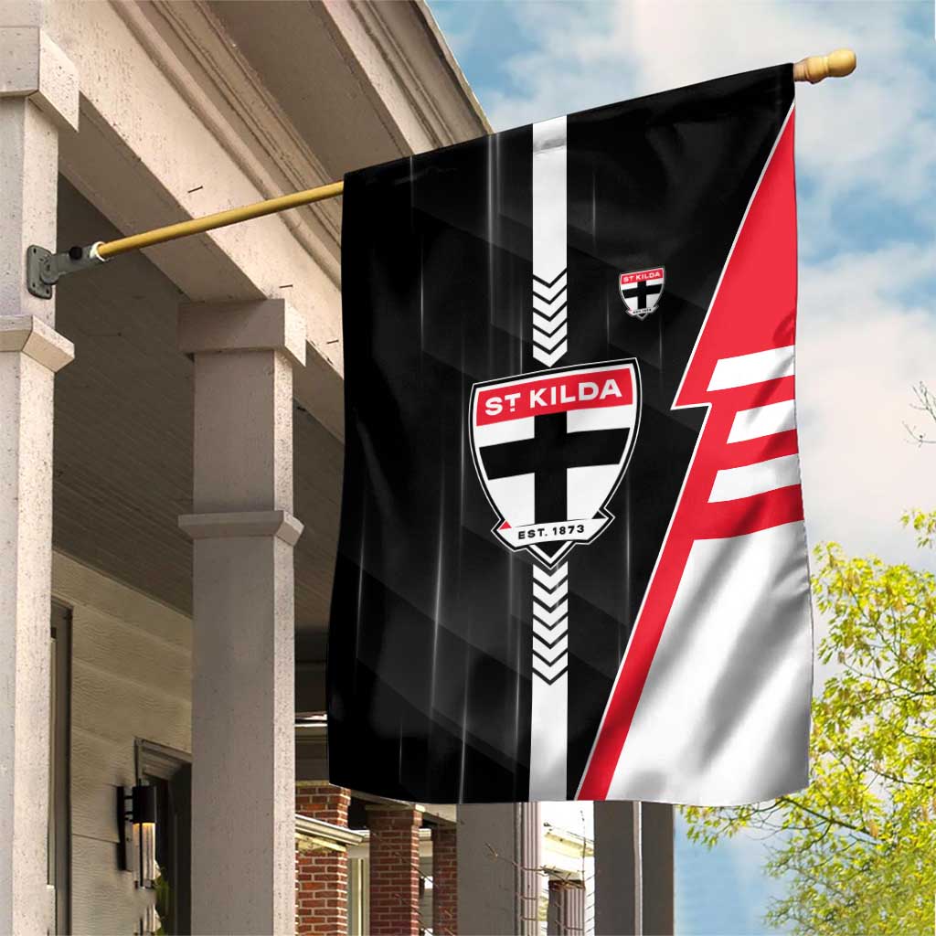 St Kilda Saints Garden Flag Modern Geometric Sports Graphic Style