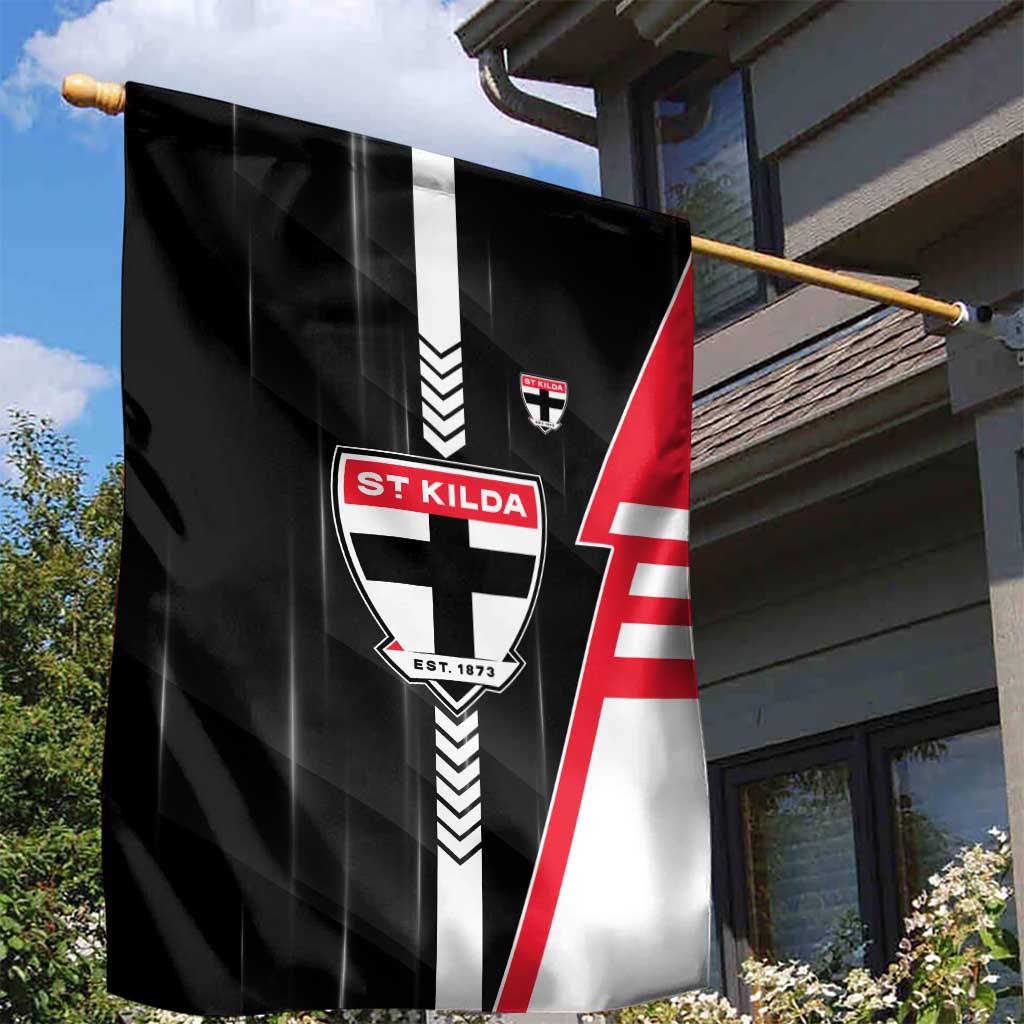 St Kilda Saints Garden Flag Modern Geometric Sports Graphic Style