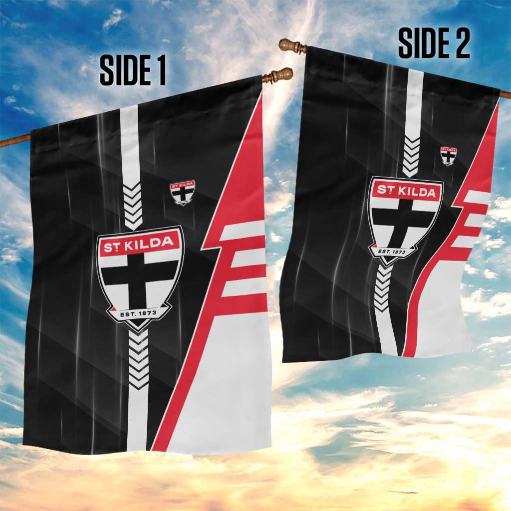 St Kilda Saints Garden Flag Modern Geometric Sports Graphic Style