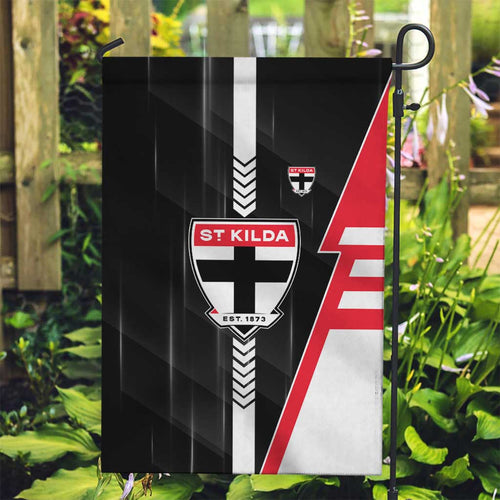 St Kilda Saints Garden Flag Modern Geometric Sports Graphic Style