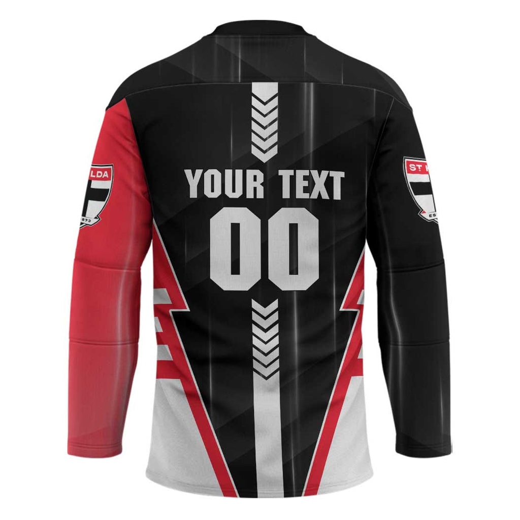 Personalized St Kilda Saints Hockey Jersey Modern Geometric Sports Graphic Style