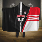 St Kilda Saints Hooded Blanket Modern Geometric Sports Graphic Style