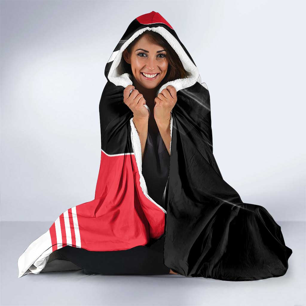 St Kilda Saints Hooded Blanket Modern Geometric Sports Graphic Style
