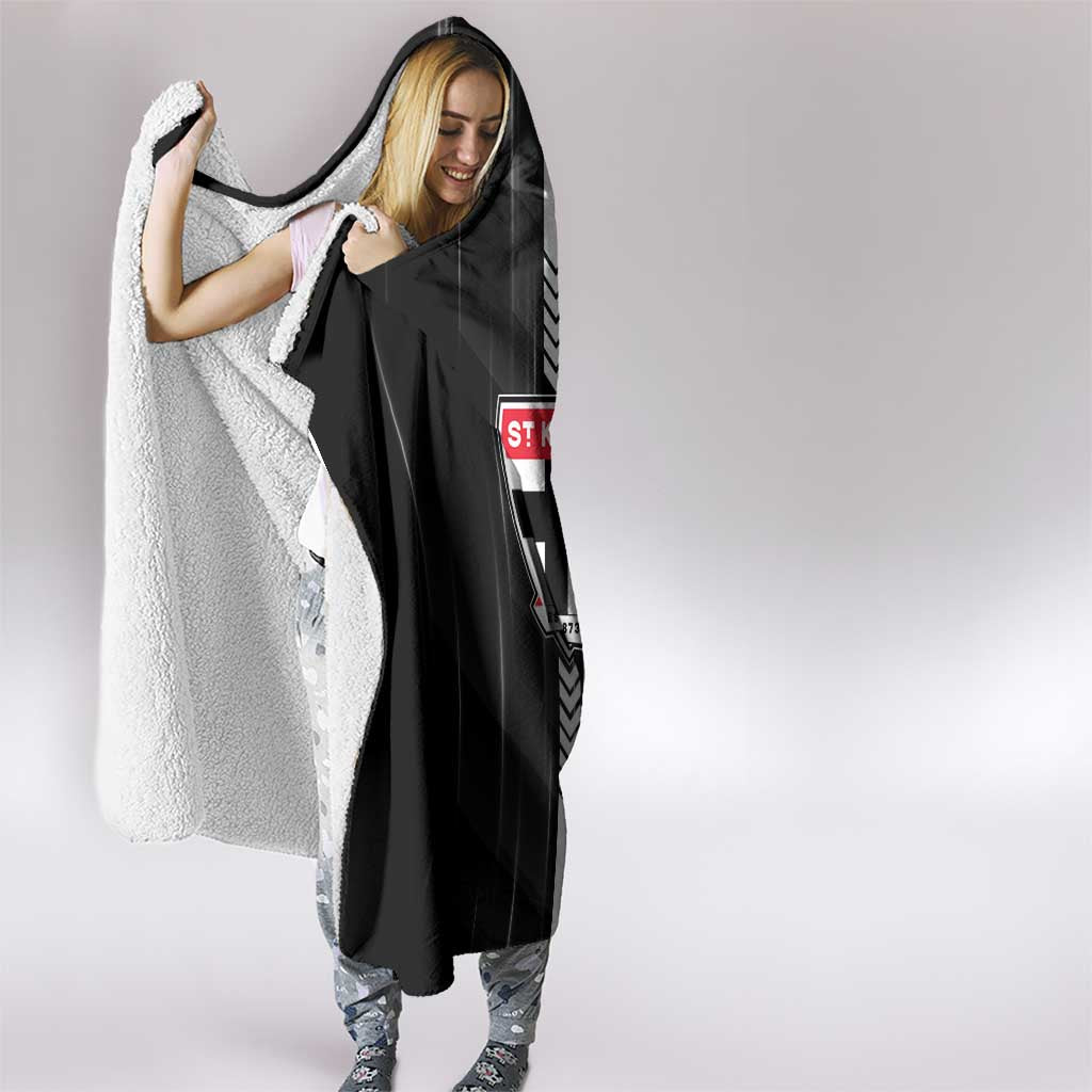St Kilda Saints Hooded Blanket Modern Geometric Sports Graphic Style
