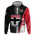 Personalized St Kilda Saints Hoodie Modern Geometric Sports Graphic Style