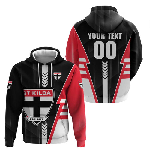 Personalized St Kilda Saints Hoodie Modern Geometric Sports Graphic Style