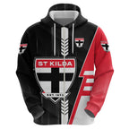 Personalized St Kilda Saints Hoodie Modern Geometric Sports Graphic Style