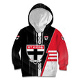 Personalized St Kilda Saints Kid Hoodie Modern Geometric Sports Graphic Style