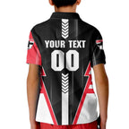 Personalized St Kilda Saints Kid Polo Shirt Modern Geometric Sports Graphic Style