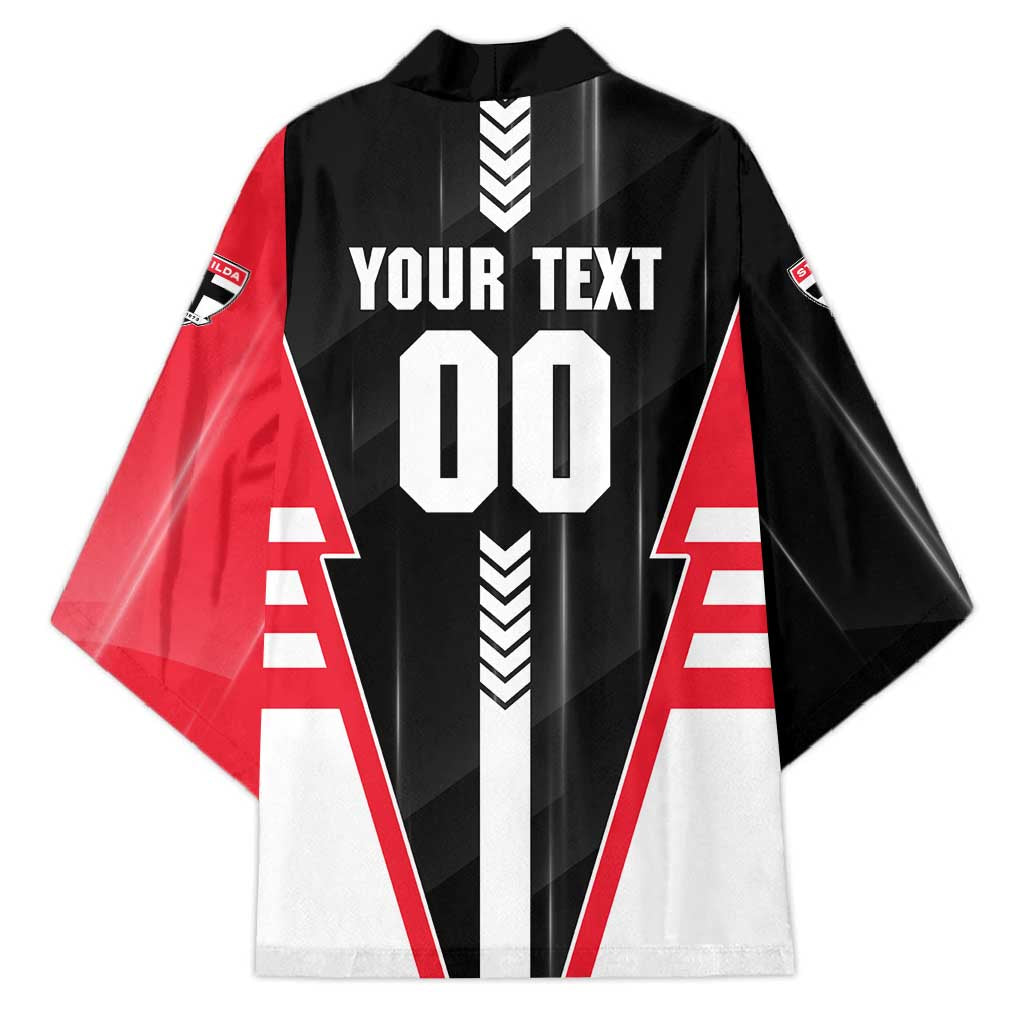 Personalized St Kilda Saints Kimono Modern Geometric Sports Graphic Style