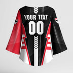 Personalized St Kilda Saints Kimono Sleeve Blouse Modern Geometric Sports Graphic Style