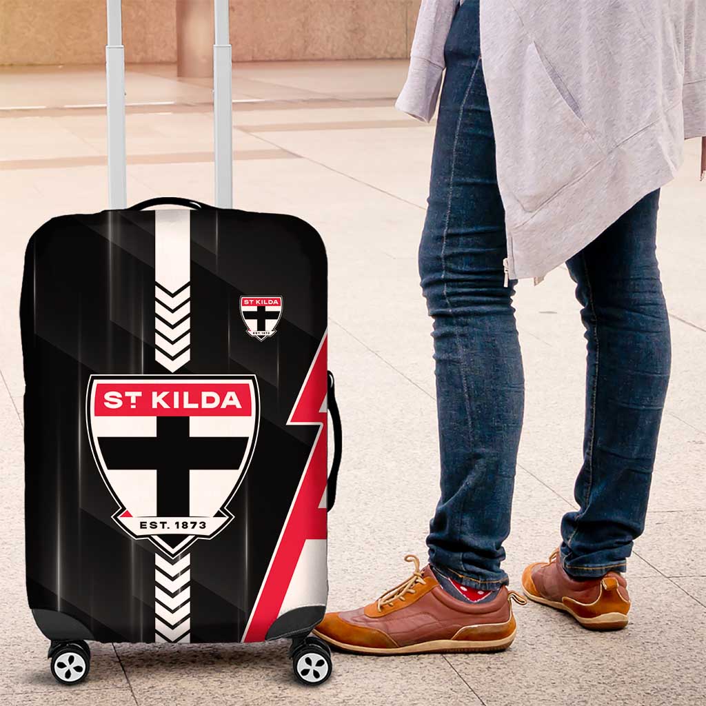 St Kilda Saints Luggage Cover Modern Geometric Sports Graphic Style