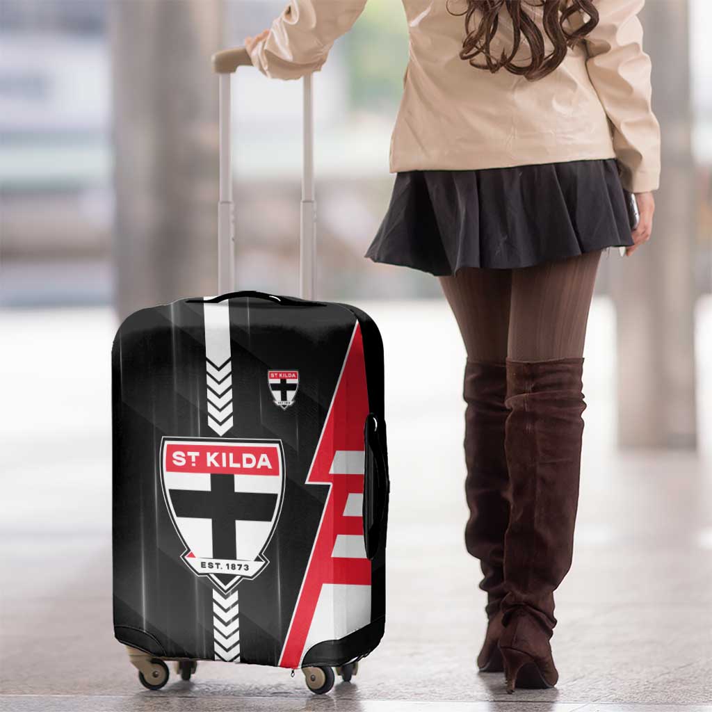 St Kilda Saints Luggage Cover Modern Geometric Sports Graphic Style
