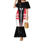 Personalized St Kilda Saints Mermaid Dress Modern Geometric Sports Graphic Style