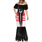 Personalized St Kilda Saints Mermaid Dress Modern Geometric Sports Graphic Style