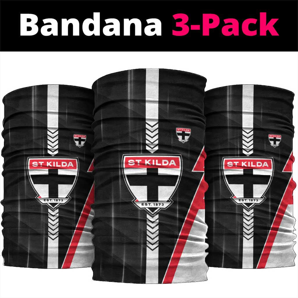 St Kilda Saints Neck Gaiter Modern Geometric Sports Graphic Style
