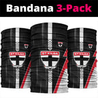 St Kilda Saints Neck Gaiter Modern Geometric Sports Graphic Style