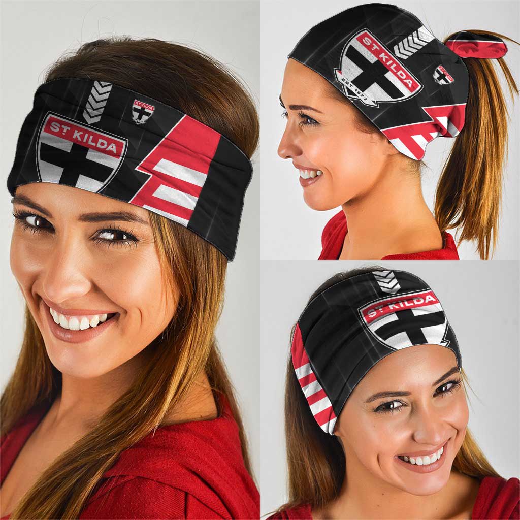 St Kilda Saints Neck Gaiter Modern Geometric Sports Graphic Style