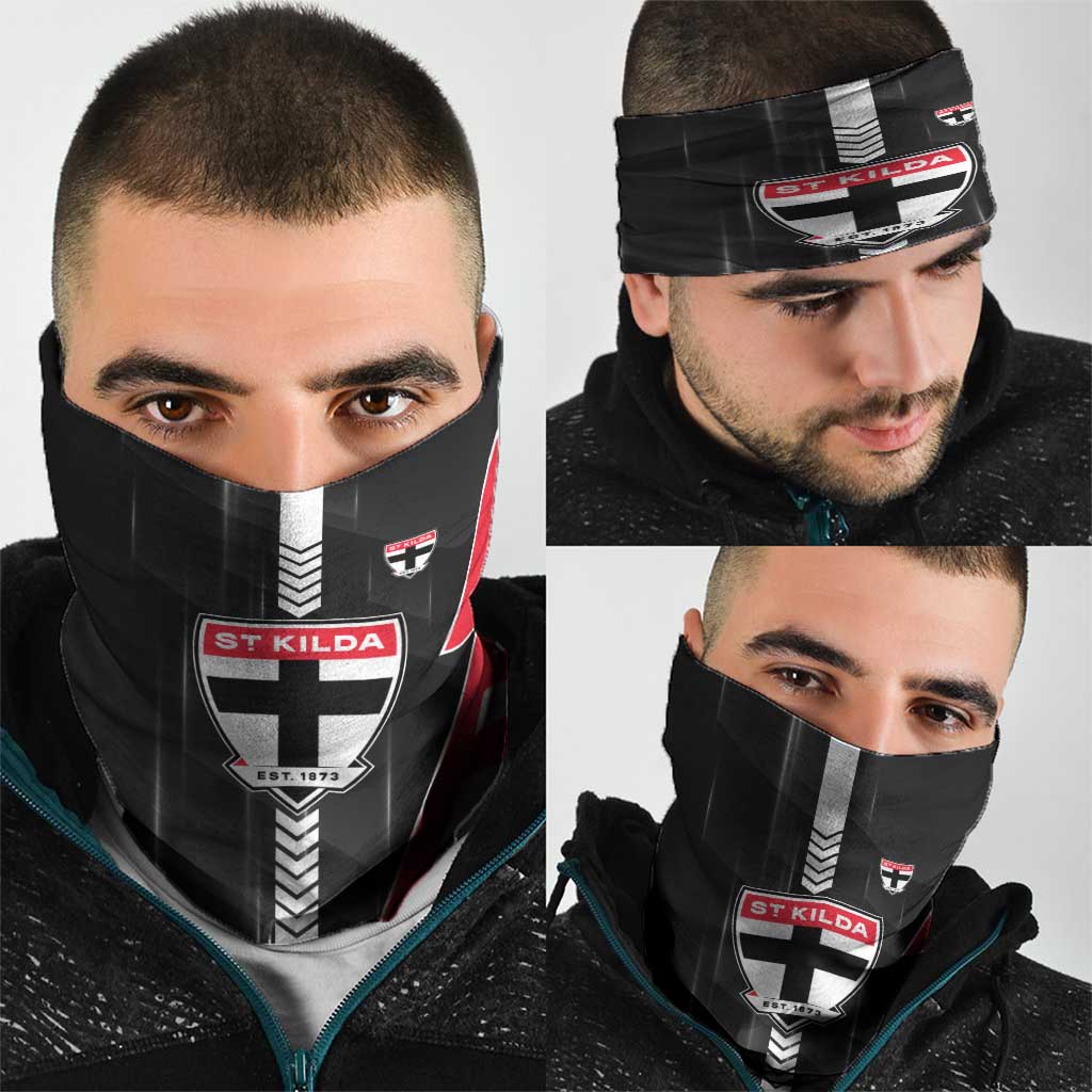 St Kilda Saints Neck Gaiter Modern Geometric Sports Graphic Style