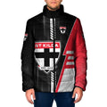 Personalized St Kilda Saints Padded Jacket Modern Geometric Sports Graphic Style