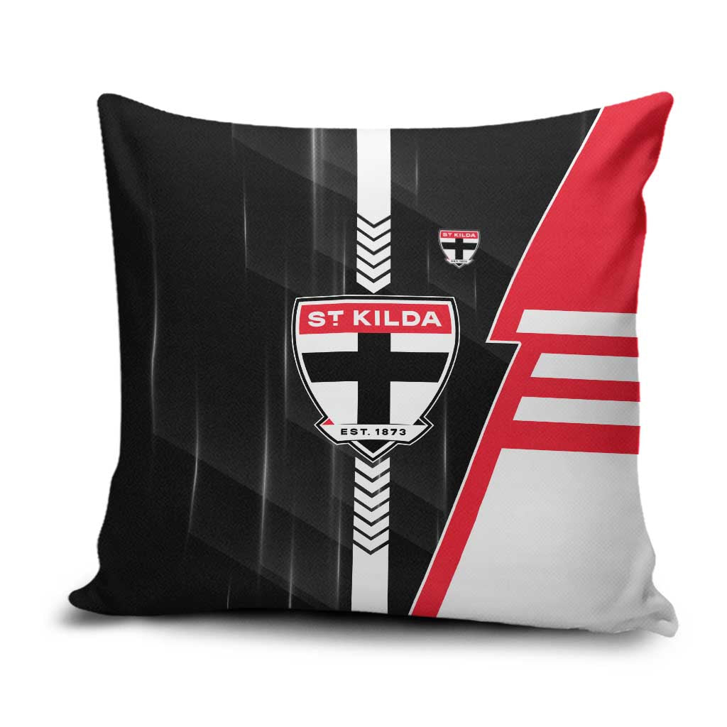 St Kilda Saints Pillow Cover Modern Geometric Sports Graphic Style