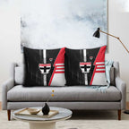 St Kilda Saints Pillow Cover Modern Geometric Sports Graphic Style