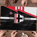 St Kilda Saints Puzzle Modern Geometric Sports Graphic Style