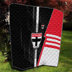St Kilda Saints Quilt Modern Geometric Sports Graphic Style