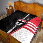 St Kilda Saints Quilt Modern Geometric Sports Graphic Style