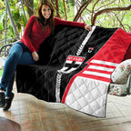 St Kilda Saints Quilt Modern Geometric Sports Graphic Style