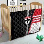 St Kilda Saints Quilt Modern Geometric Sports Graphic Style